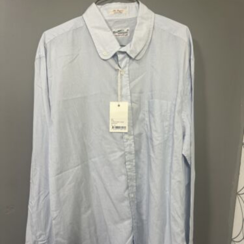 NWT NH Connecticut American Sportswear The Hugger CottonButton Down Shirt XXL